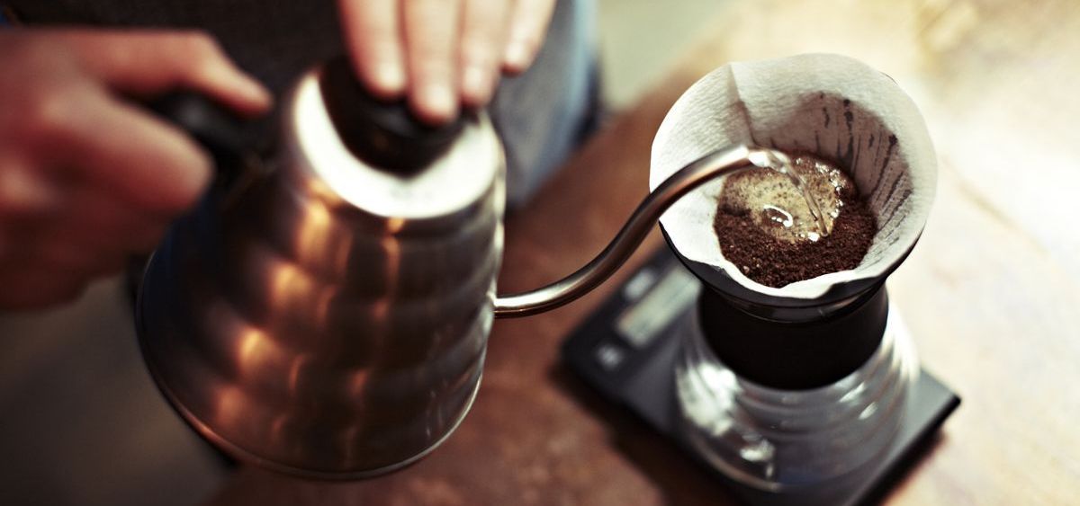 Приготовление кофе в пуровере